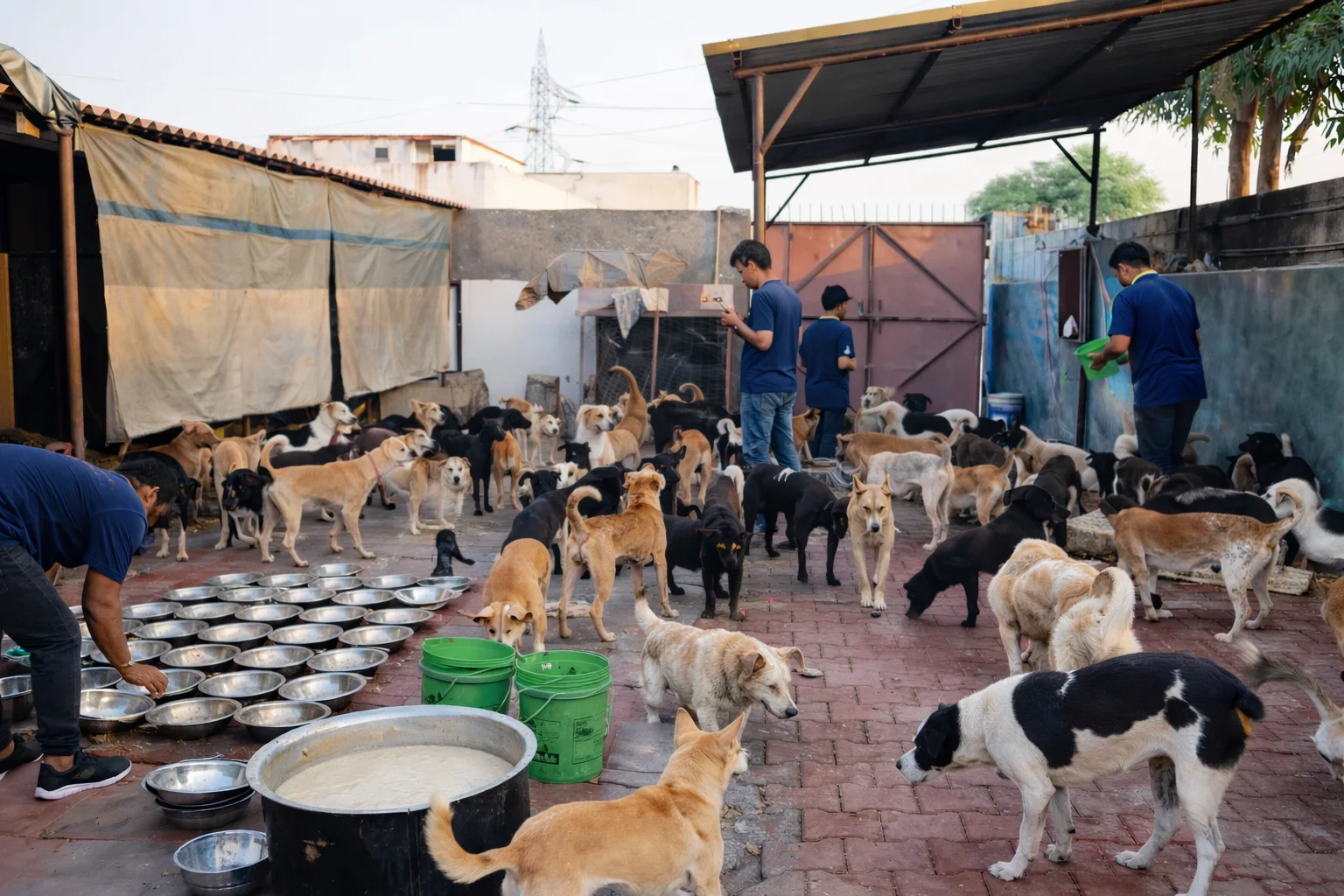 Feeding programs for stray dogs